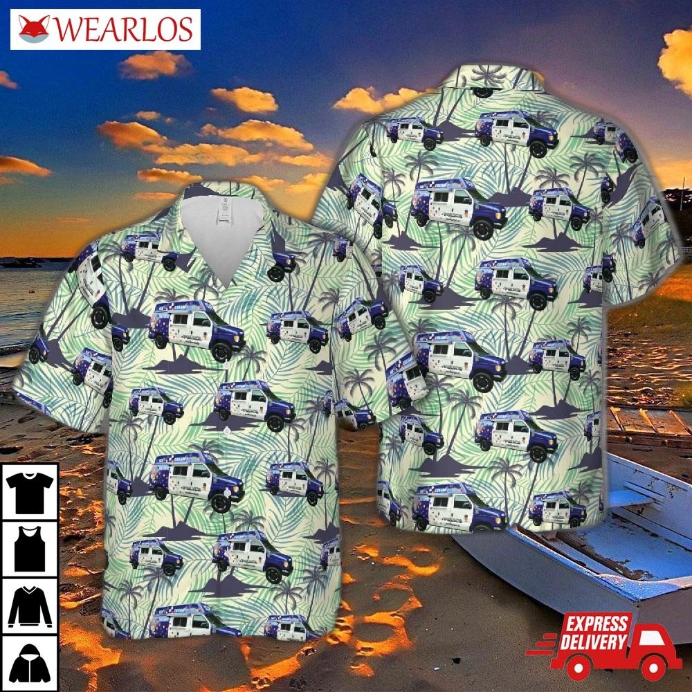 Norfolk, Va, Police Department Ice Cream Van Hawaiian Shirt