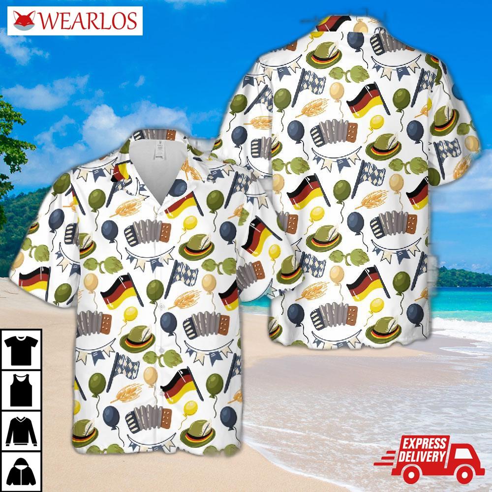 Oktoberfest Pattern Bavaria Hawaiian Shirt