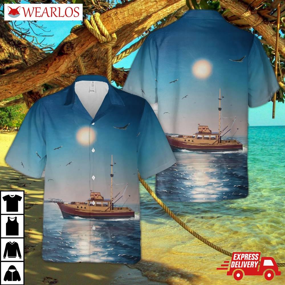 Orca Boat Hawaiian Shirt