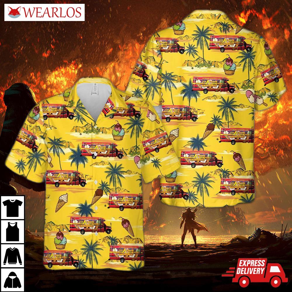 Oxford, Connecticut, Ice Cream Emergency Hawaiian Shirt