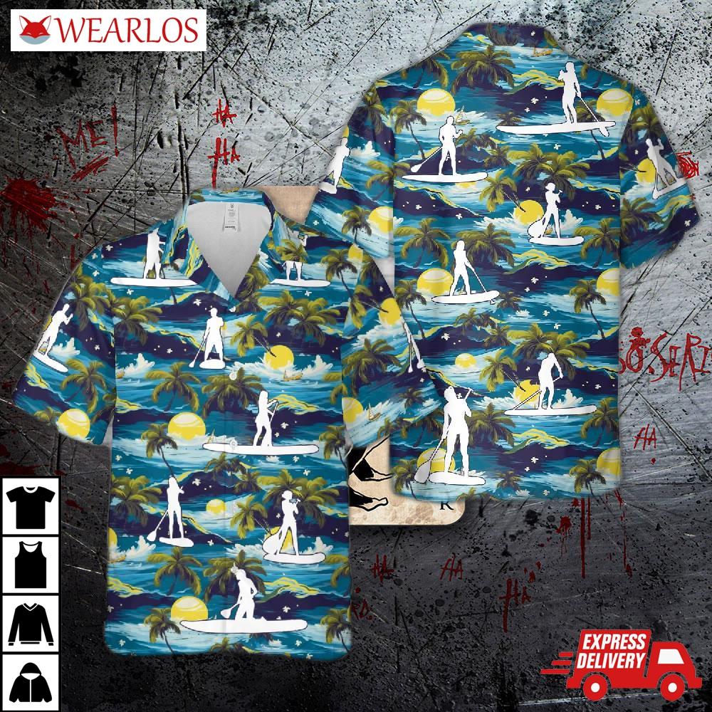 Paddleboarding Hawaiian Shirt