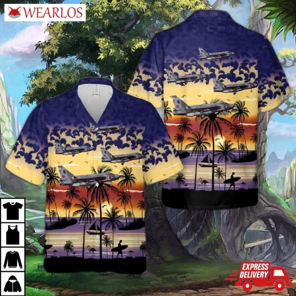 Raf No. 11 Squadron English Electric F6 Hawaiian Shirt
