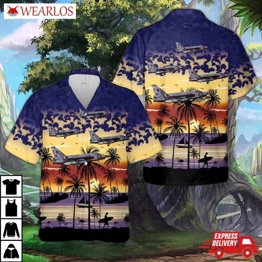 Raf No. 11 Squadron English Electric F6 Hawaiian Shirt