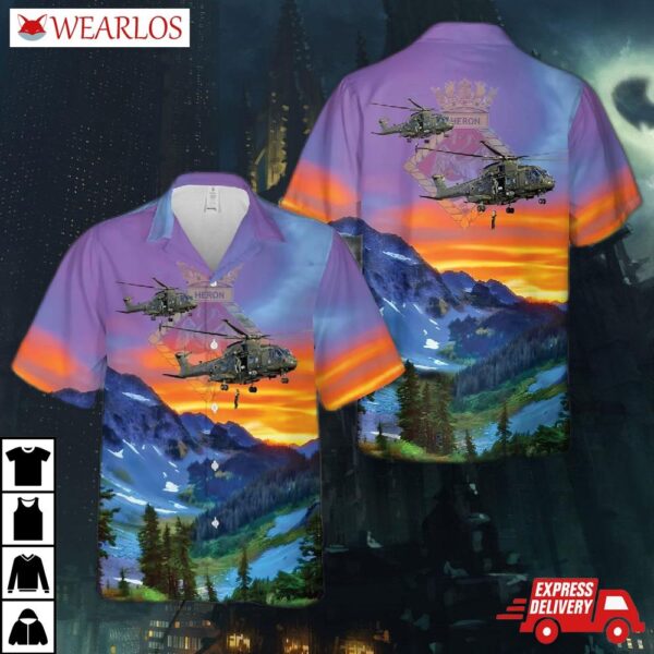 Rnas Yeovilton (hms Heron) 846 Naval Air Squadron Hawaiian Shirt
