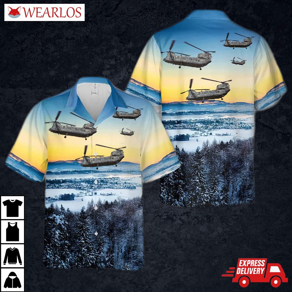 Royal Air Force Boeing Vertol Chinook Hc1 (352) Hawaiian Shirt