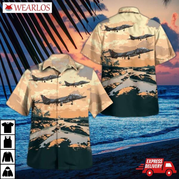 Royal Air Force Hawker Siddeley Harrier T4 Hawaiian Shirt