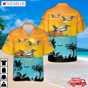 Royal Air Force No. 2 Squadron Raf Eurofighter Typhoon Fgr4 Zk300 Hawaiian Shirt