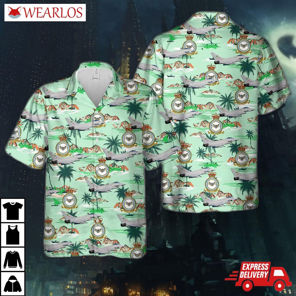 Royal Air Force No. Ix (b) Squadron Eurofighter Typhoon Fgr.4 Zj924 Hawaiian Shirt