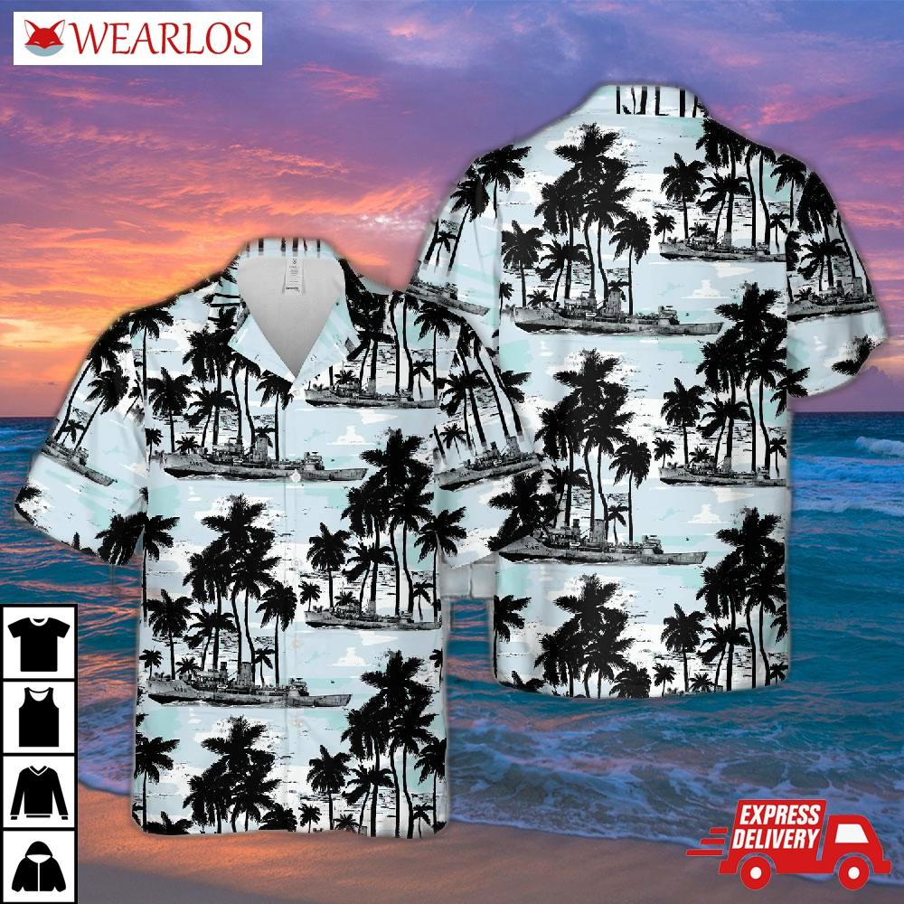 Royal Canadian Navy Hmcs Battleford K165 Flower-class Corvettes In Wwii Hawaiian Shirt