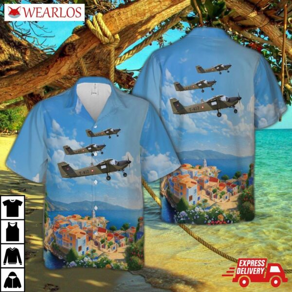 Royal Danish Air Force Saab T-17 Supporter (t-417) Hawaiian Shirt