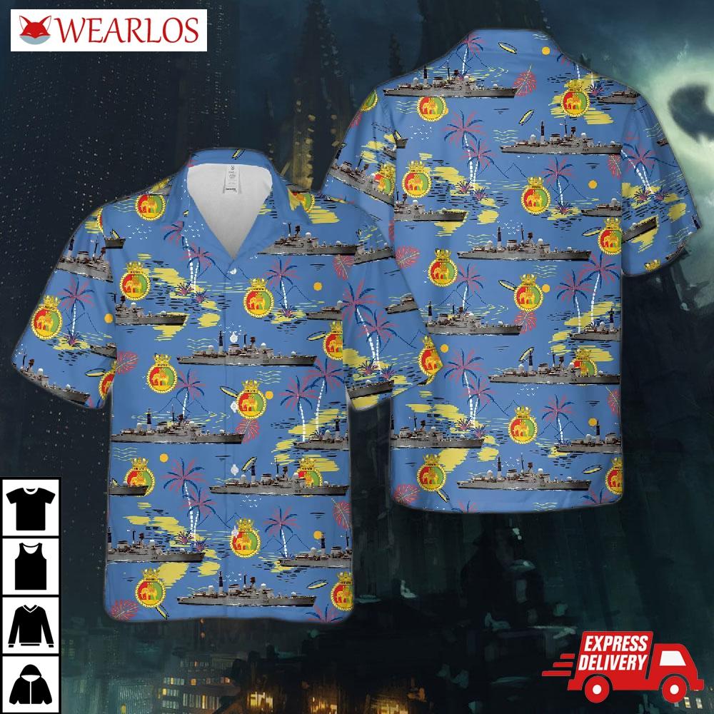 Royal Navy Hms Coventry (d118) Hawaiian Shirt