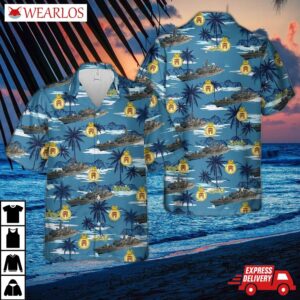 Royal Navy Hms Monmouth (f235) Hawaiian Shirt