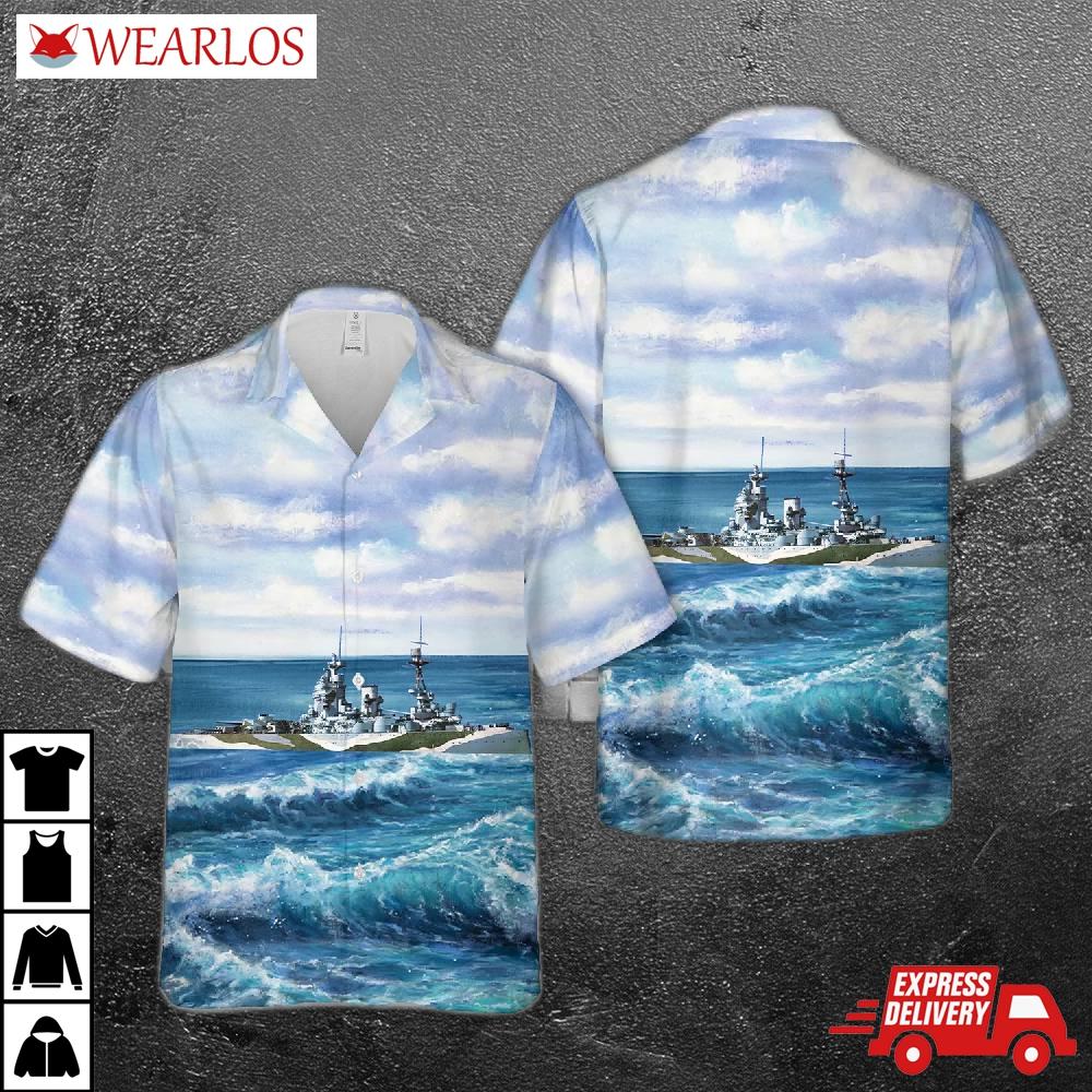 Royal Navy Hms Rodney (29) Hawaiian Shirt