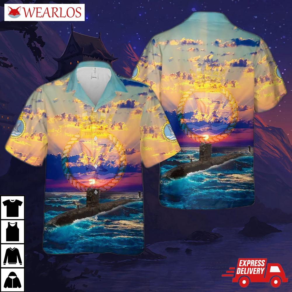 Royal Navy Trafalgar-class Submarine Hms Tireless (s88) Hawaiian Shirt