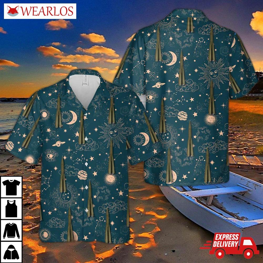Soviet Missile R7 Icbm Ship Rocket Hawaiian Shirt