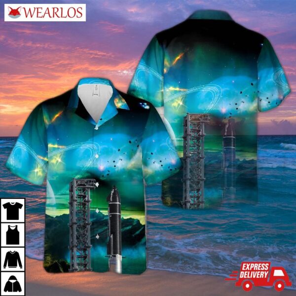 Spacex Starship Sn20 Super Heavy Booster Bn4 Hawaiian Shirt
