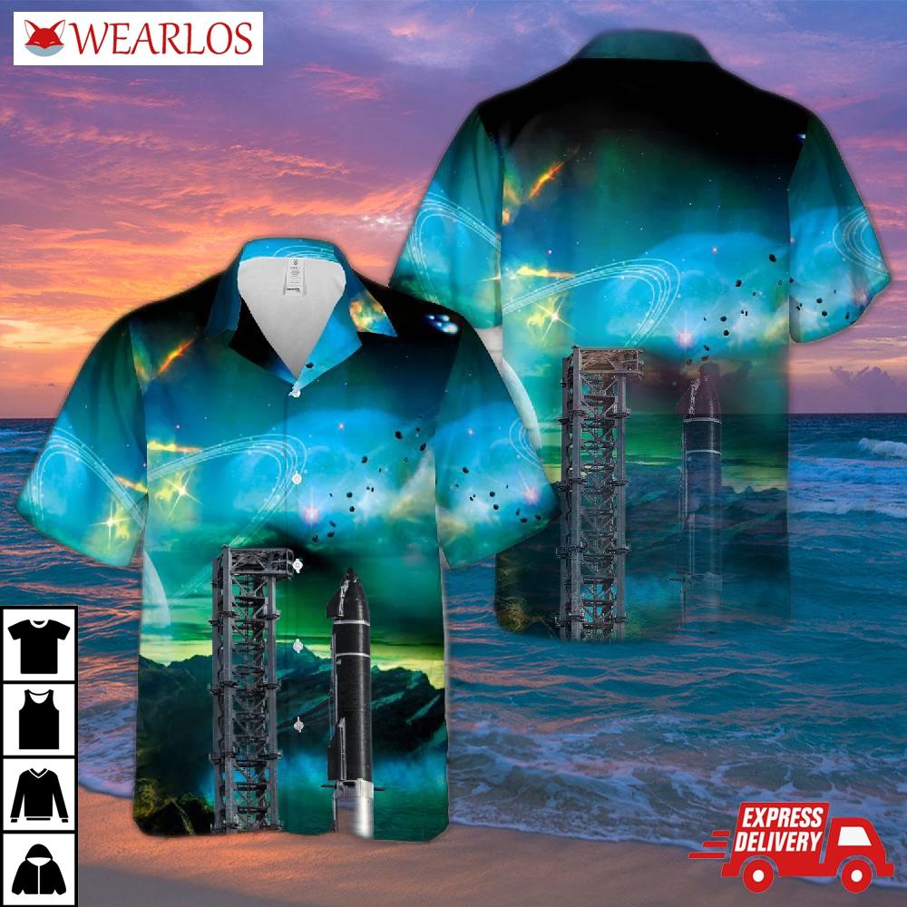 Spacex Starship Sn20 Super Heavy Booster Bn4 Hawaiian Shirt