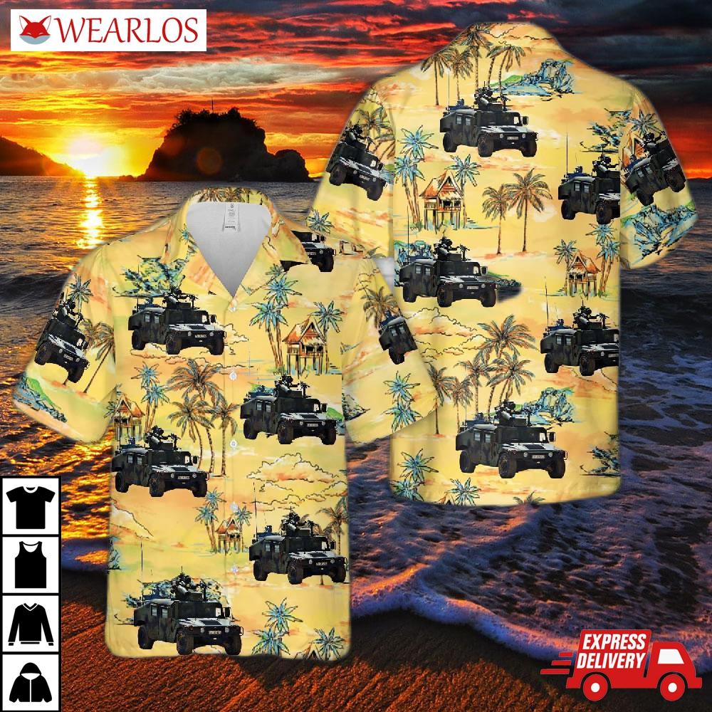 Spanish Marine Hummer Tow Hawaiian Shirt