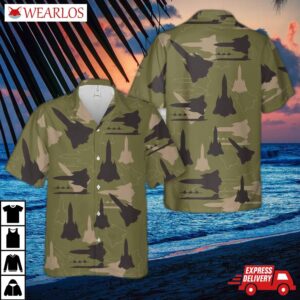 Sr-71 Blackbird Silhouette Hawaiian Shirt