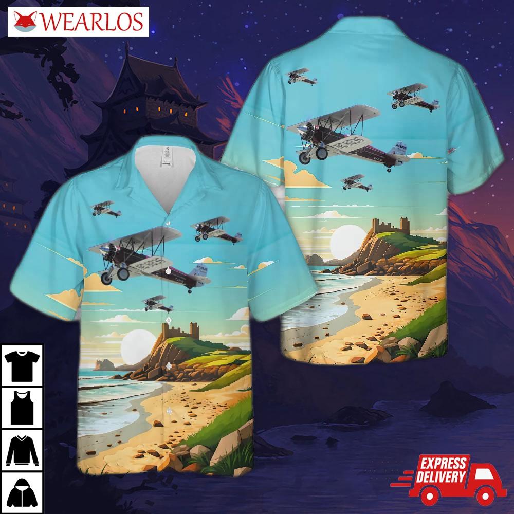 Stearman C3b Hawaiian Shirt