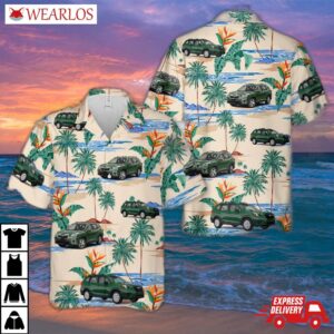 Subaru Forester Green Hawaiian Shirt