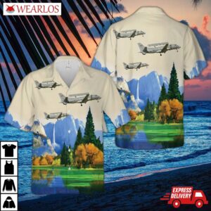 Swedish Air Force Saab S 100d Argus (340 Aew&c) Hawaiian Shirt