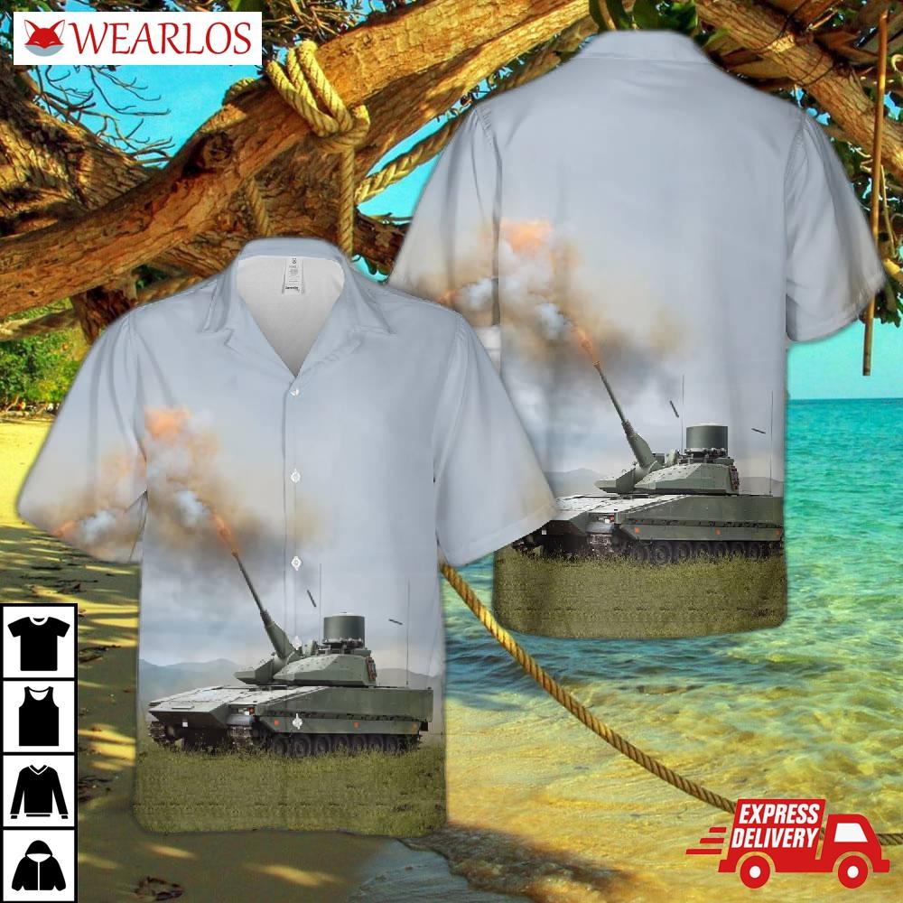 Swedish Army Luftvärnskanonvagn 9040c Lvkv Hawaiian Shirt