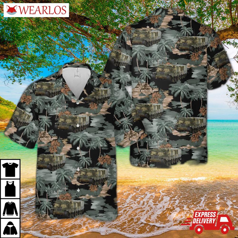 Swedish Army Pansarvarnsrobotbandvagn 551 (pvrbbv 551) Hawaiian Shirt