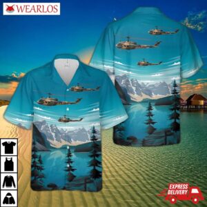 Turkish Air Force Bell Uh-1h Iroquois (205) Hawaiian Shirt