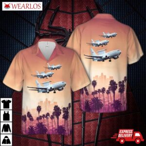 Turkish Air Force Boeing 737 Aew&c Peace Eagle (code 13-001) Hawaiian Shirt