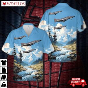 Turkish Air Force Mcdonnell Douglas Rf-4e/tm Phantom Ii Hawaiian Shirt