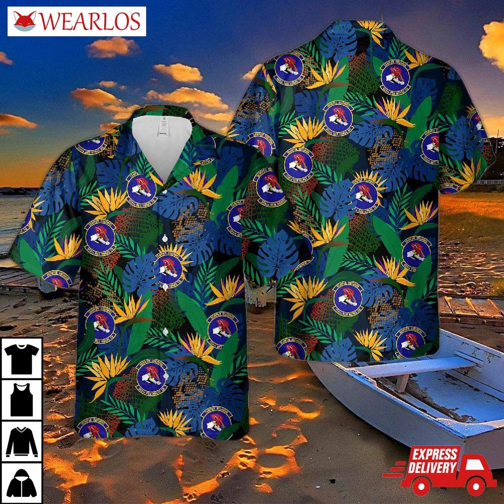 Us Air Force 554th Red Horse Squadron Hawaiian Shirt