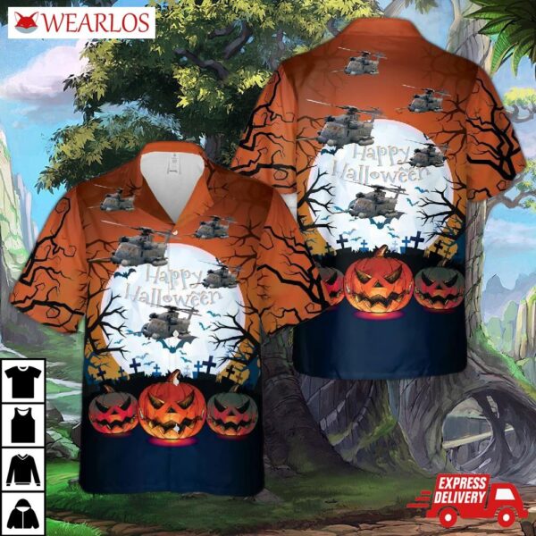 Us Air Force Mh53 Pave Low Halloween Hawaiian Shirt