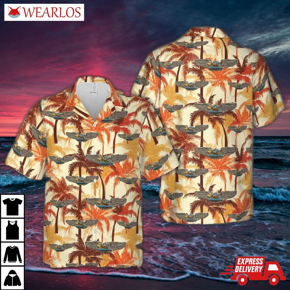 Us Air Force Wing Ww2 Flying Tigers American Volunteer Group Badge Hawaiian Shirt