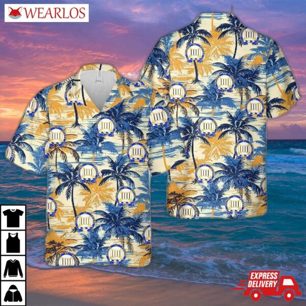 Us Army 7th Infantry Regiment "cottonbalers" Hawaiian Shirt
