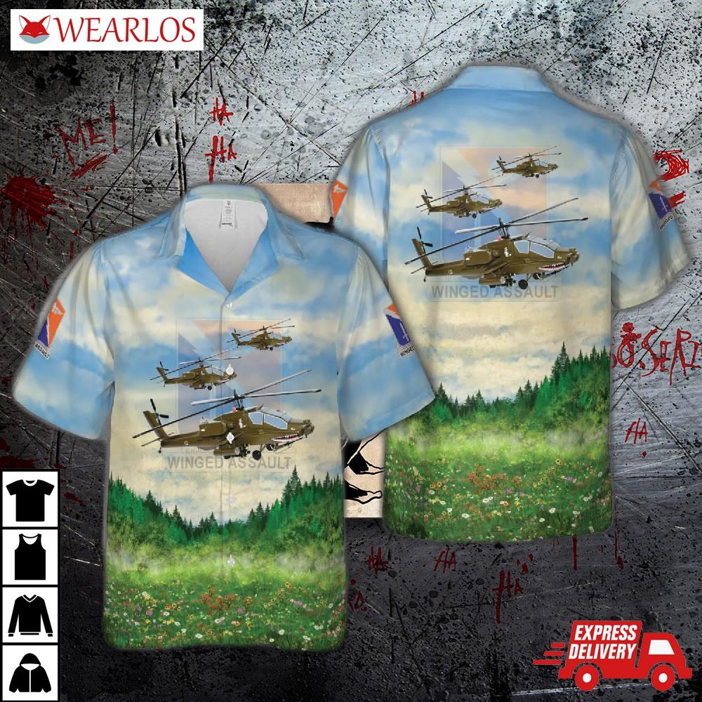 Us Army 8th Battalion, 229th Aviation Regiment Ah-64d Hawaiian Shirt
