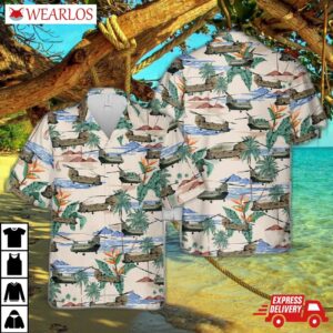 Us Army Boeing Ch-47 Chinook Hawaiian Shirt
