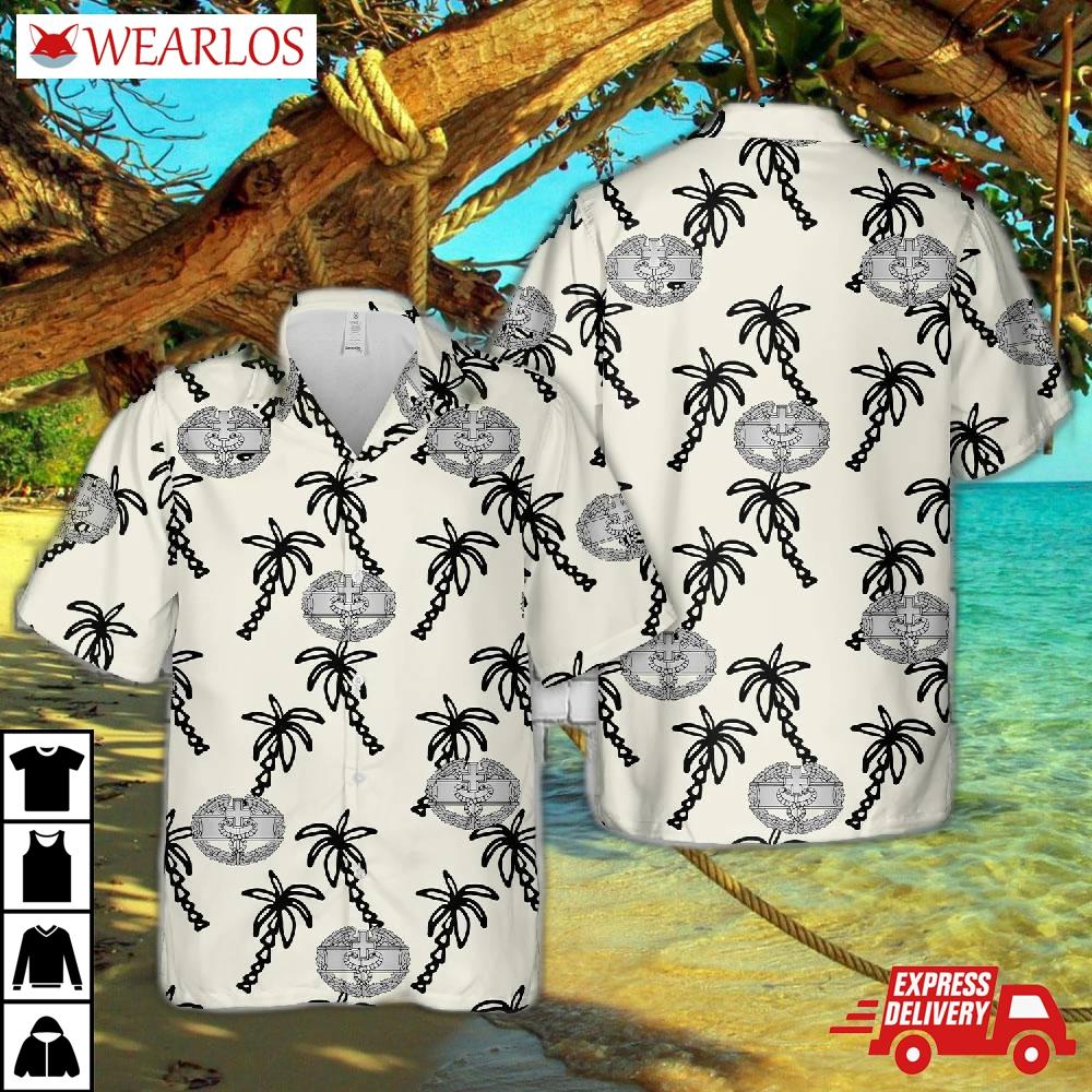 Us Army Combat Medical Badges Hawaiian Shirt