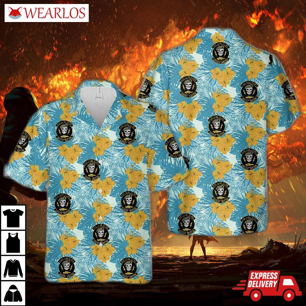 Us Army D Co 1st Battalion 5th Special Forces Group (5th Sfg)(a) (ghost Recon) Hawaiian Shirt