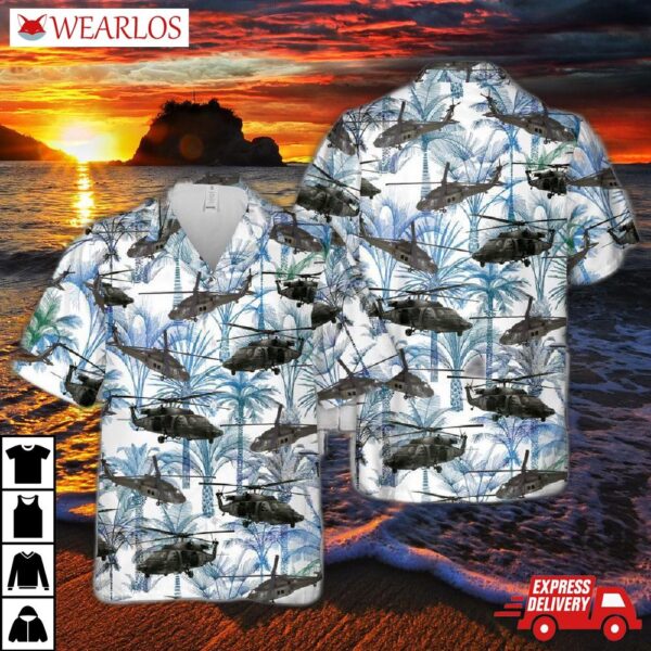 Us Army Eh-60 Black Hawk Hawaiian Shirt