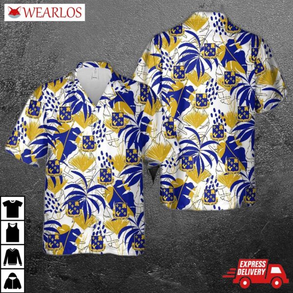 Us Army Illinois National Guard, 129th Infantry Regiment (129th Ir) Hawaiian Shirt