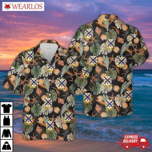 Us Army Illinois National Guard, 130th Infantry Regiment Hawaiian Shirt