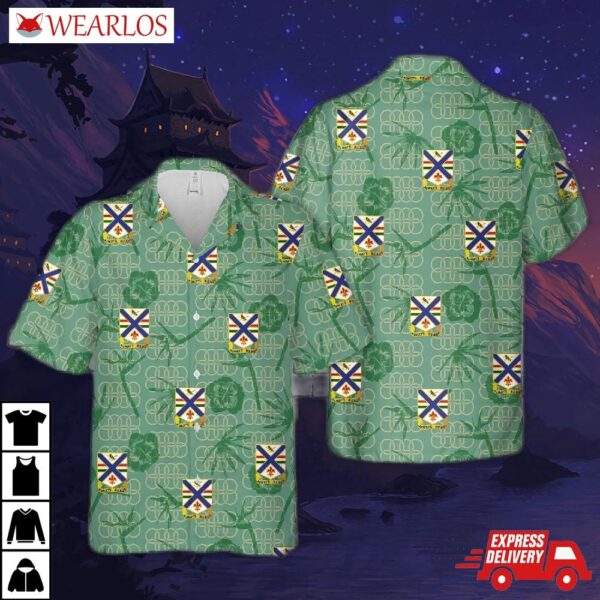 Us Army Illinois National Guard, 130th Infantry Regiment Hawaiian Shirt
