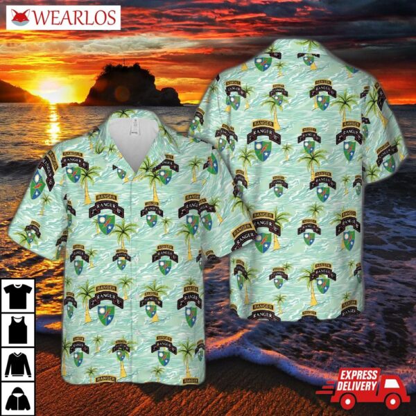 Us Army Rangers 2nd Ranger Battalion Hawaiian Shirt