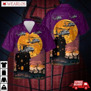 Us Army Sikorsky Uh-60 Blackhawk Medevac Halloween Hawaiian Shirt