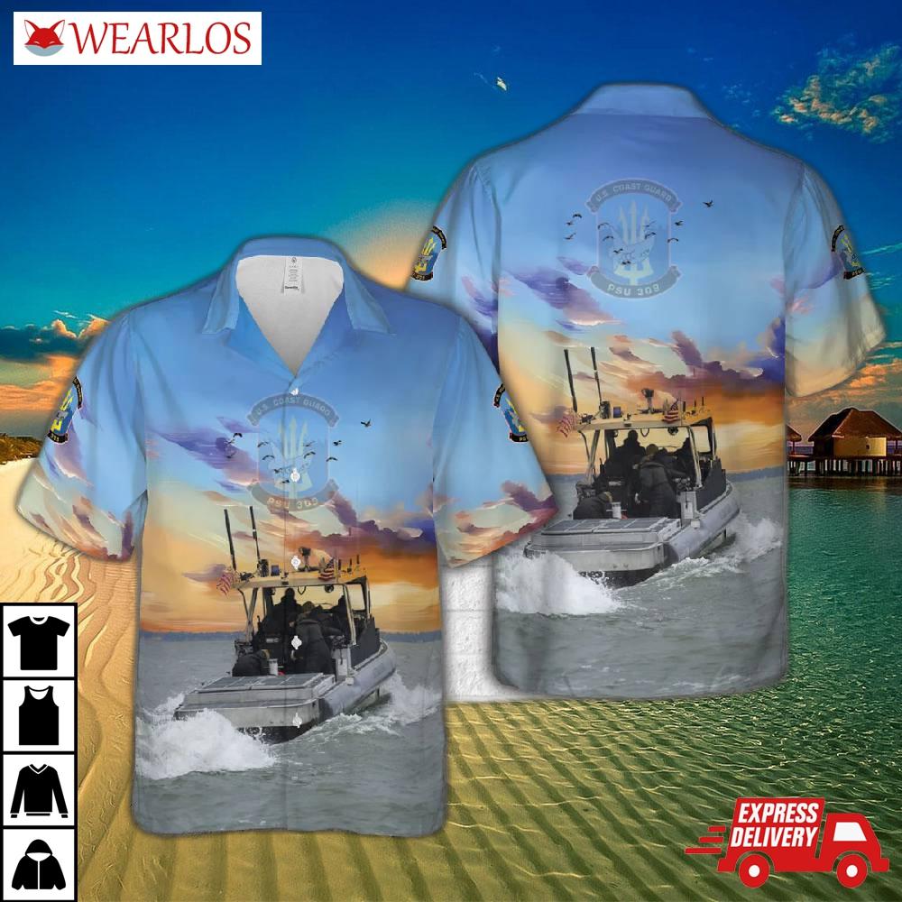 Us Coast Guard Port Security Units 309 Hawaiian Shirt