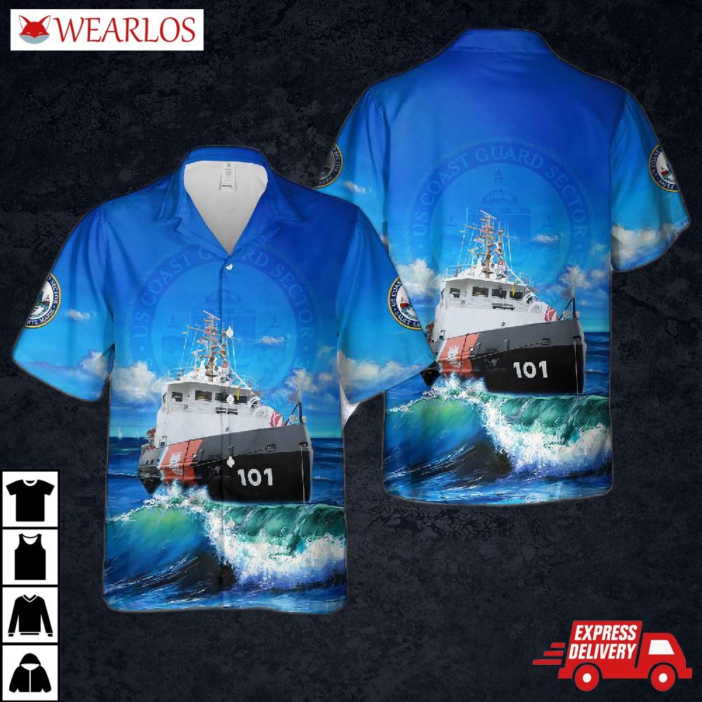Us Coast Guard Sector Sault Ste Marie Hawaiian Shirt