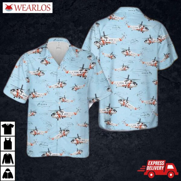 Us Coast Guard Sikorsky S-61r Hawaiian Shirt