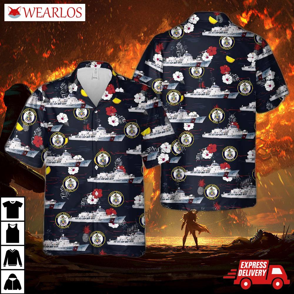Us Coast Guard Uscgc Mellon (whec-717) Hamilton-class Cutter Hawaiian Shirt
