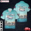Us Navy A-4l Skyhawk Of Attack Squadron 203 (va-203) Blue Dolphins Hawaiian Shirt
